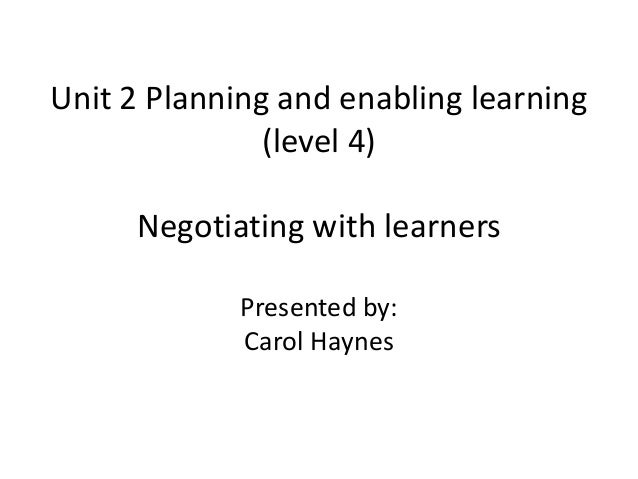 Planning and Enabling Learning in the Lifelong Learning Sector (Further Education and Skills)